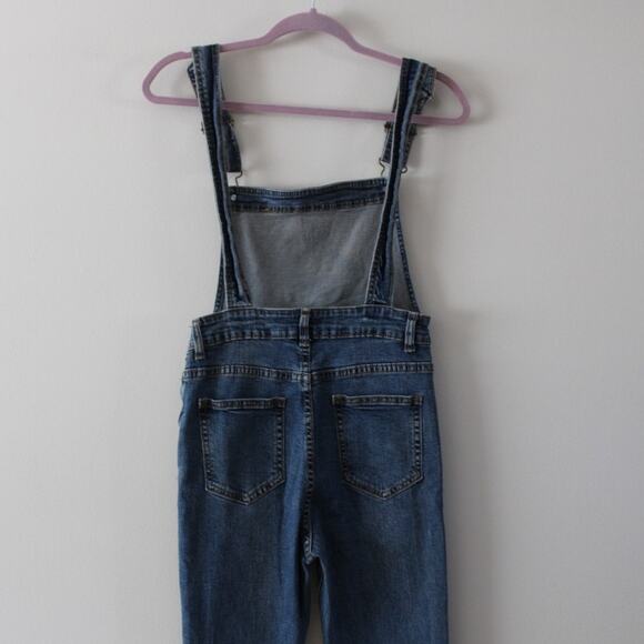 Philipp Plein Denim Overalls Dungarees Raw Hem Low Back XS-S - Picture 5 of 9